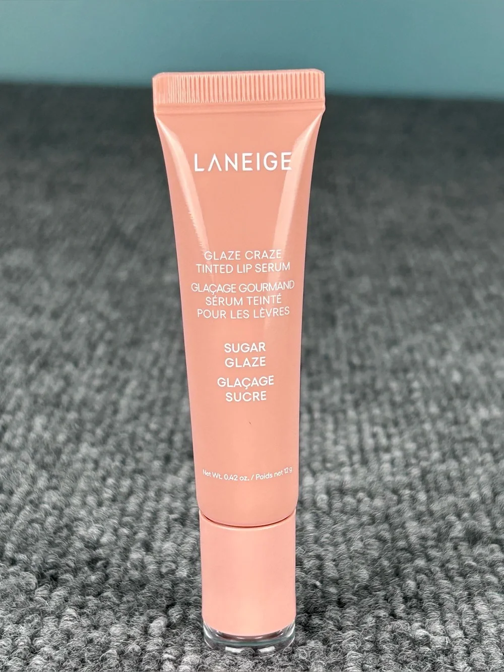 LANEIGE Glaze Craze Tinted Lip Serum in SUGAR GLAZE Hydrating Shine FULL .42oz